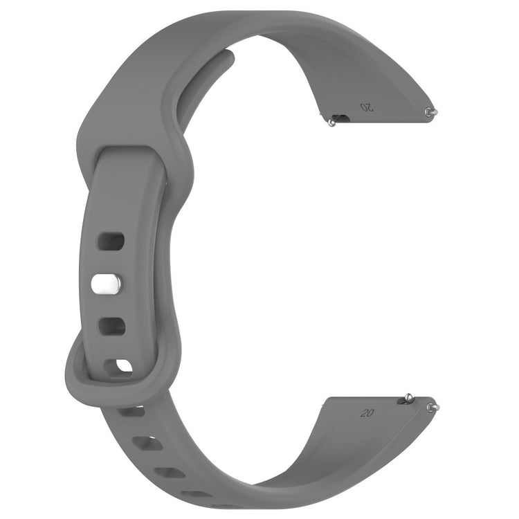 Rigtigt Rart Silikone Universal Rem passer til Smartwatch - Sølv#serie_3