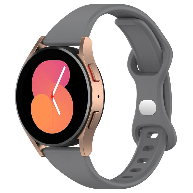 Rigtigt Rart Silikone Universal Rem passer til Smartwatch - Sølv#serie_3
