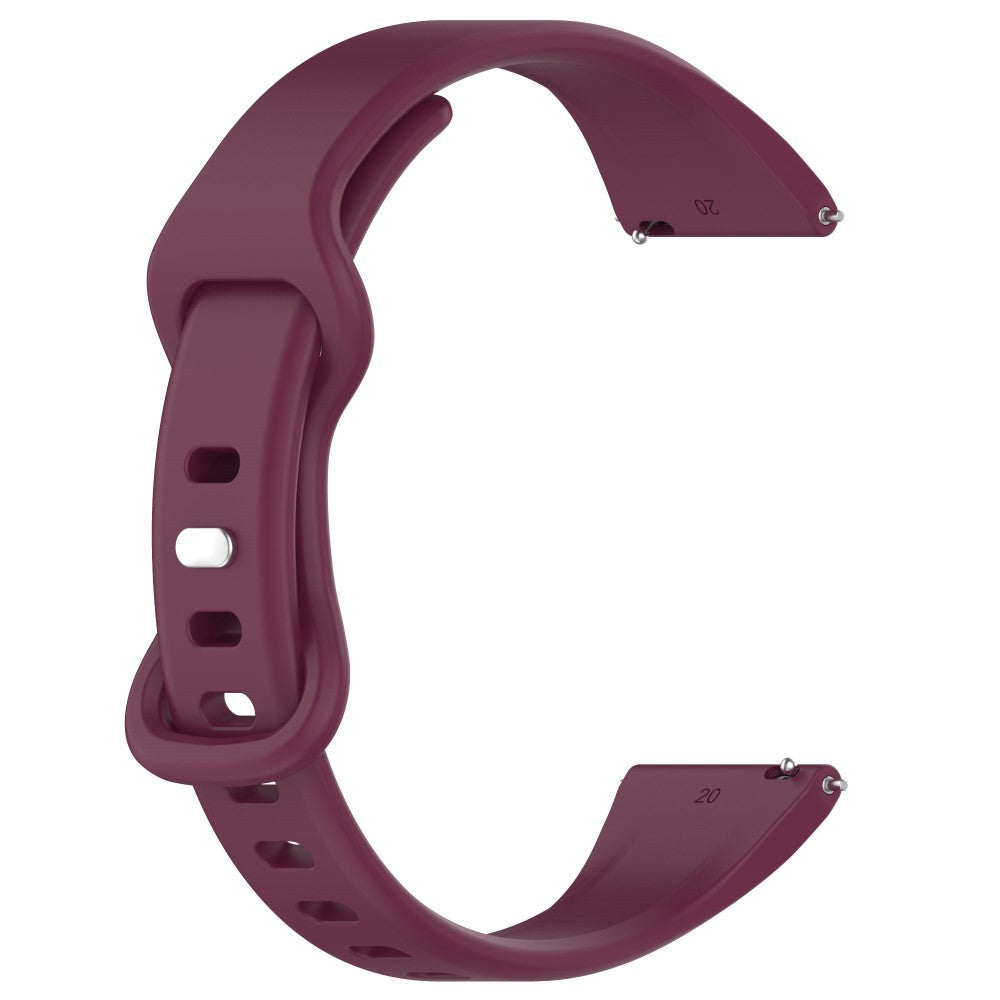 Rigtigt Rart Silikone Universal Rem passer til Smartwatch - Rød#serie_4