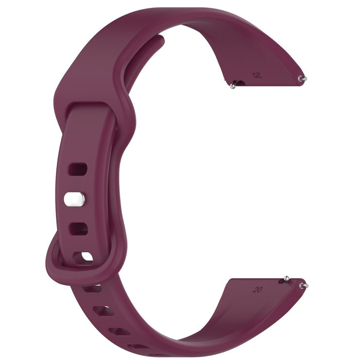 Rigtigt Rart Silikone Universal Rem passer til Smartwatch - Rød#serie_4