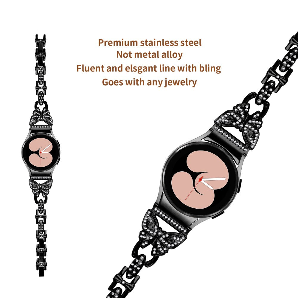Vildt Rart Metal Universal Rem passer til Smartwatch - Sort#serie_1