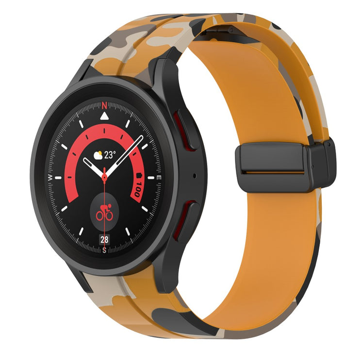 Rigtigt Slidstærk Silikone Universal Rem passer til Samsung Smartwatch - Gul#serie_7