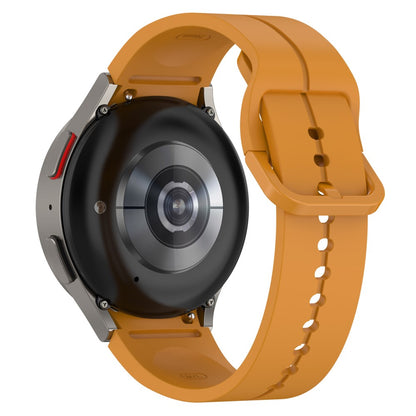 20mm silicone groove strap for Samsung Galaxy Watch 6 / 5 / 4 / 3 (41mm) - Yellow#serie_5