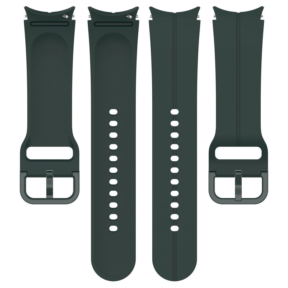 20mm silicone groove strap for Samsung Galaxy Watch 6 / 5 / 4 / 3 (41mm) - Green#serie_7