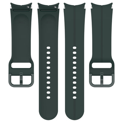 20mm silicone groove strap for Samsung Galaxy Watch 6 / 5 / 4 / 3 (41mm) - Green#serie_7
