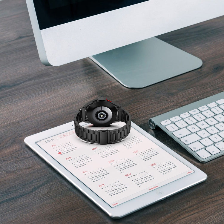 Glimrende Metal Universal Rem passer til Samsung Smartwatch - Sølv#serie_2
