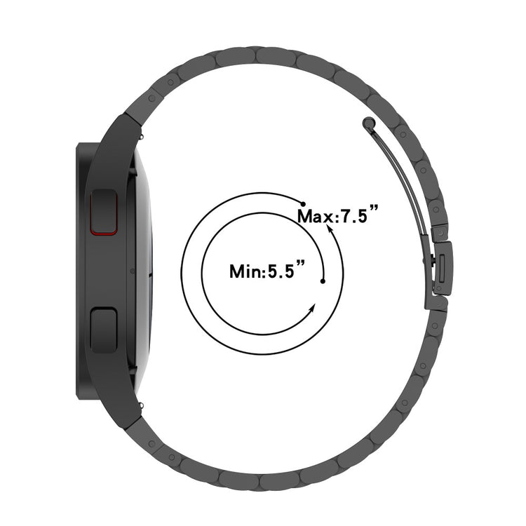 Glimrende Metal Universal Rem passer til Samsung Smartwatch - Guld#serie_5