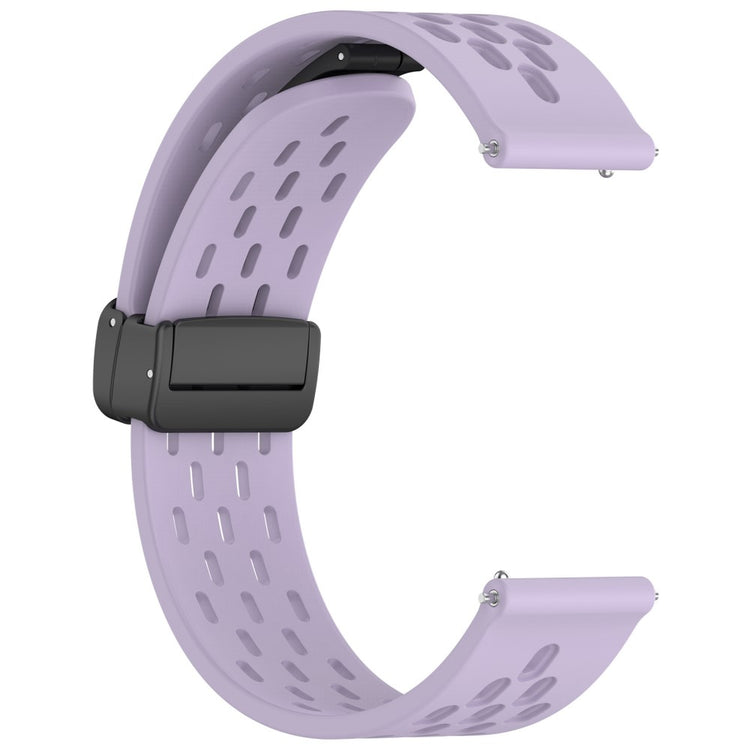 Helt Vildt Cool Metal Og Silikone Universal Rem passer til Smartwatch - Lilla#serie_14