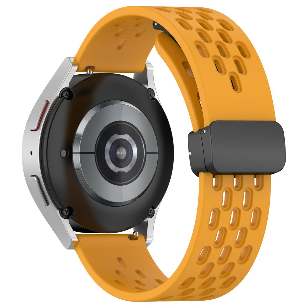 20mm silicone strap for Samsung Galaxy Watch 6 / 5 / 4 - Yellow#serie_6