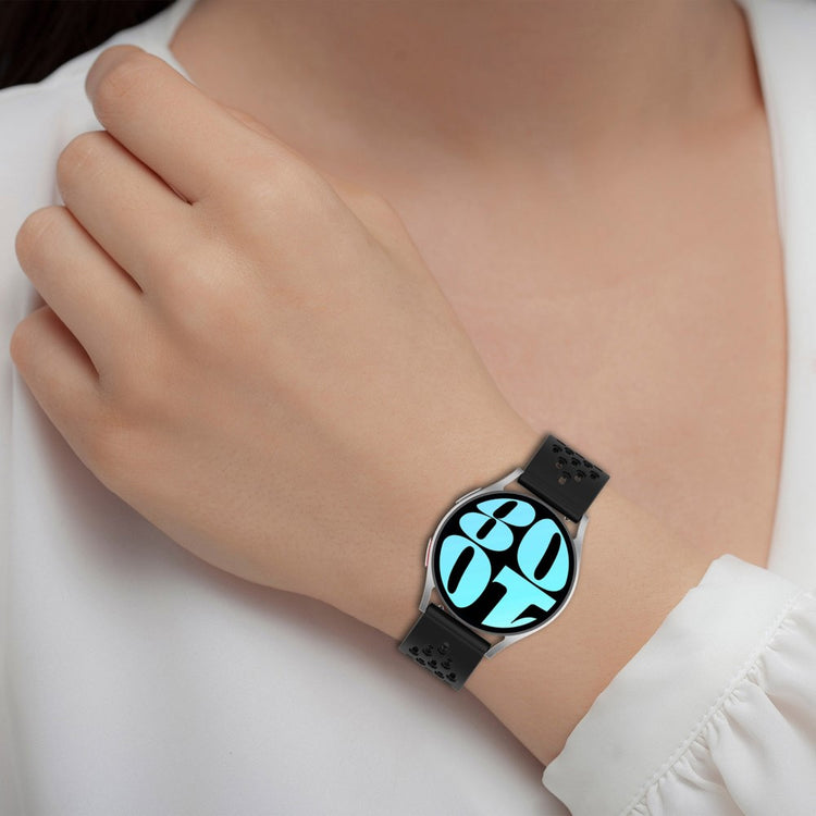 Helt Vildt Cool Metal Og Silikone Universal Rem passer til Smartwatch - Rød#serie_7