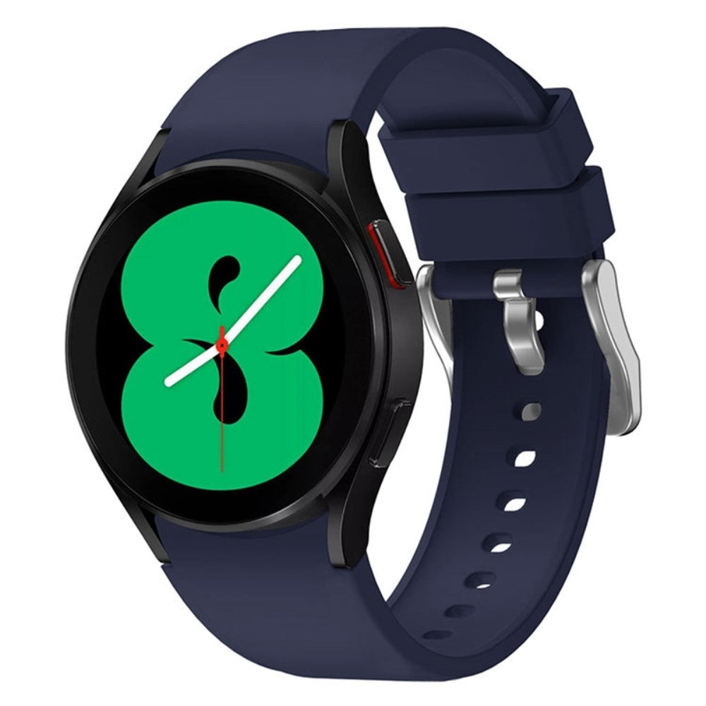 Pænt Metal Og Silikone Universal Rem passer til Samsung Smartwatch - Blå#serie_10