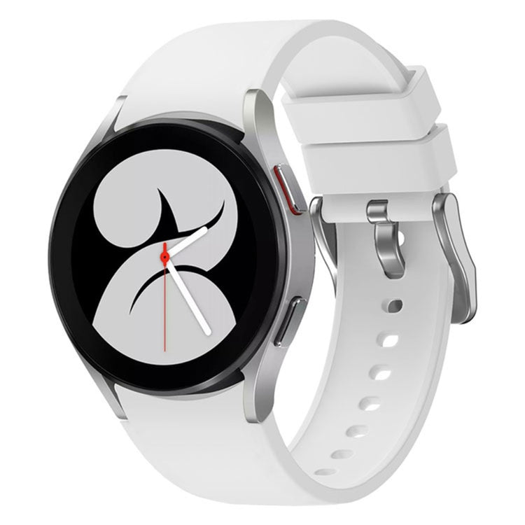 Pænt Metal Og Silikone Universal Rem passer til Samsung Smartwatch - Hvid#serie_3