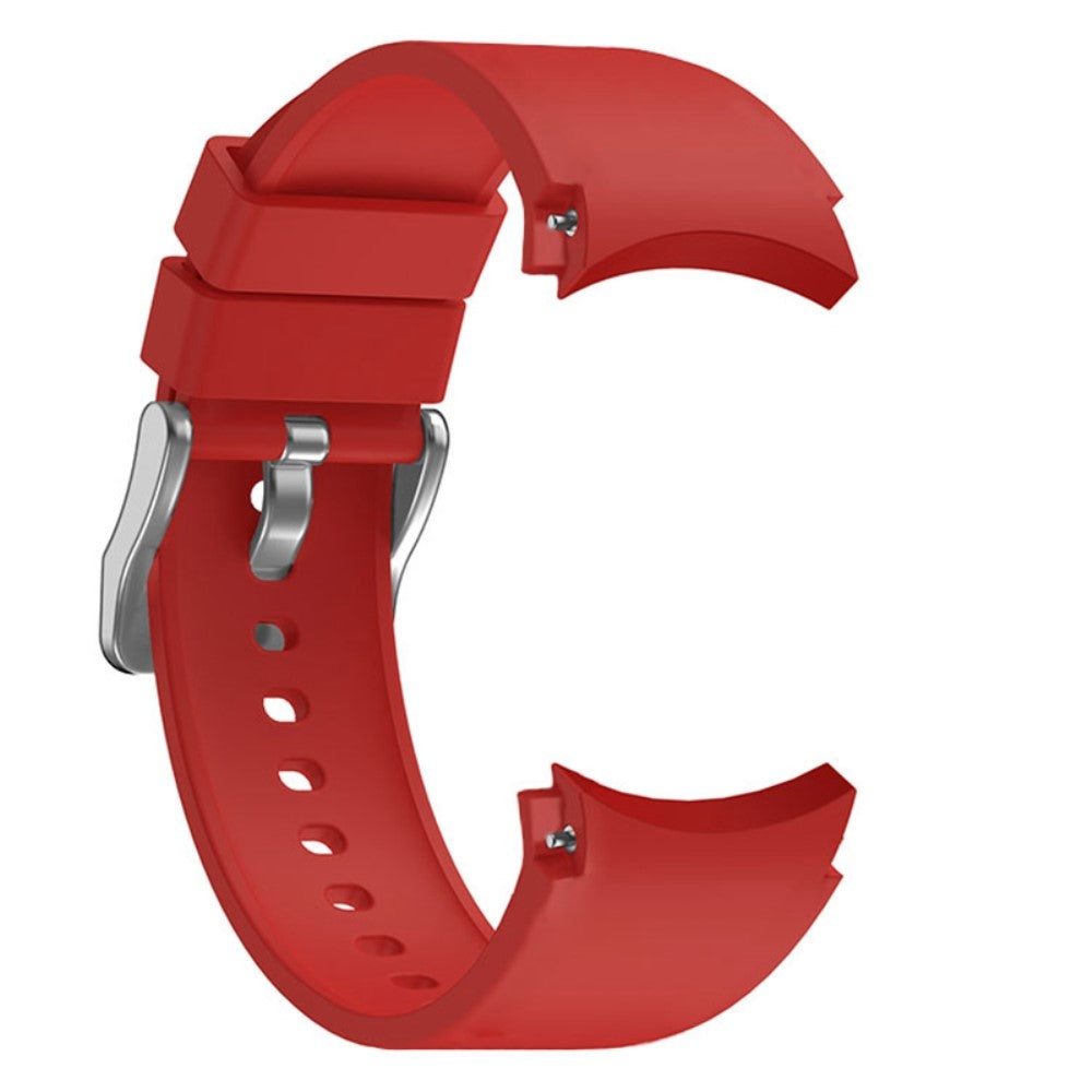 Pænt Metal Og Silikone Universal Rem passer til Samsung Smartwatch - Rød#serie_4