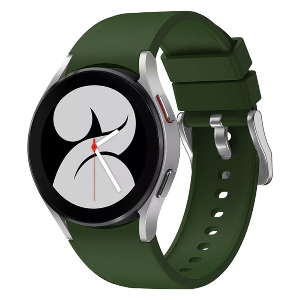 Pænt Metal Og Silikone Universal Rem passer til Samsung Smartwatch - Grøn#serie_6