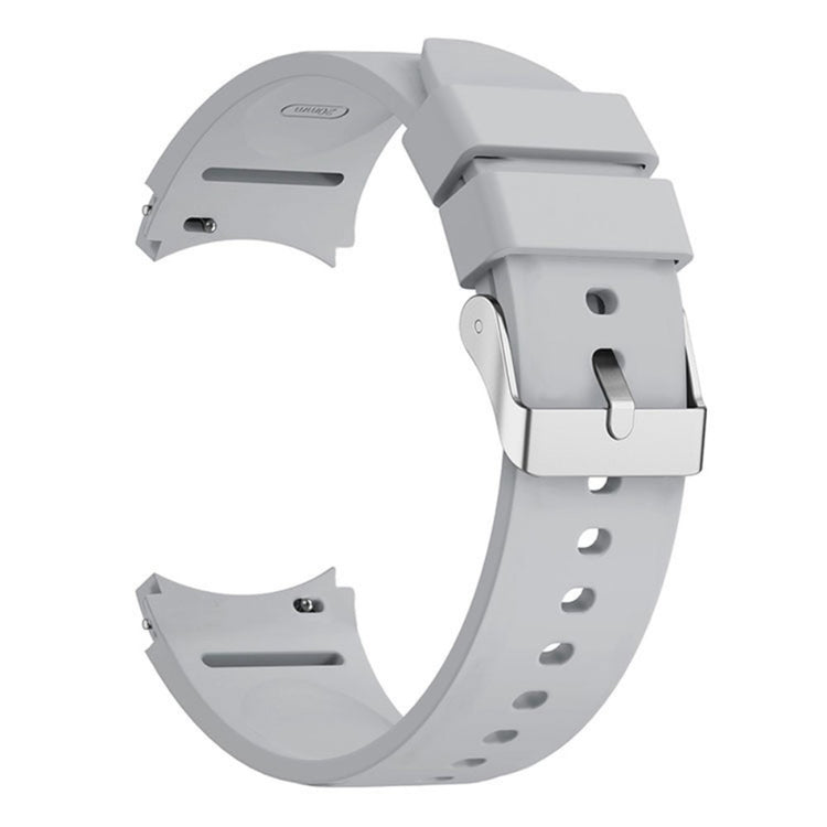 Pænt Metal Og Silikone Universal Rem passer til Samsung Smartwatch - Sølv#serie_7