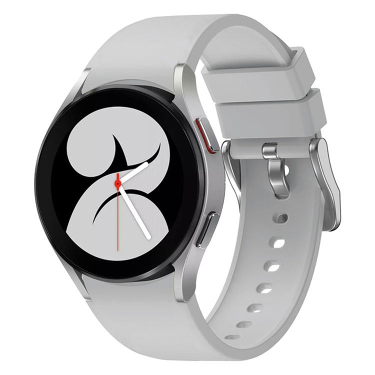Pænt Metal Og Silikone Universal Rem passer til Samsung Smartwatch - Sølv#serie_7