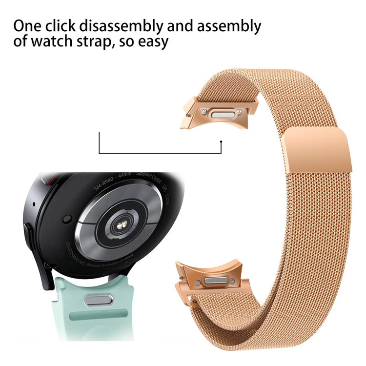 Fremragende Metal Universal Rem passer til Samsung Smartwatch - Pink#serie_2