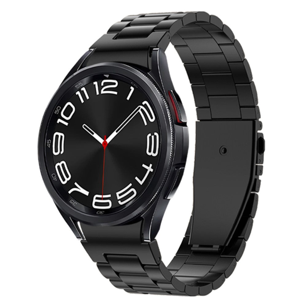 Super Flot Metal Universal Rem passer til Samsung Smartwatch - Sort#serie_1