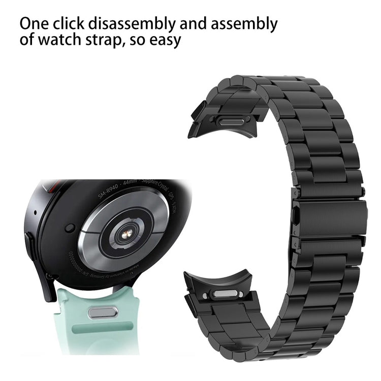 Super Flot Metal Universal Rem passer til Samsung Smartwatch - Sort#serie_1