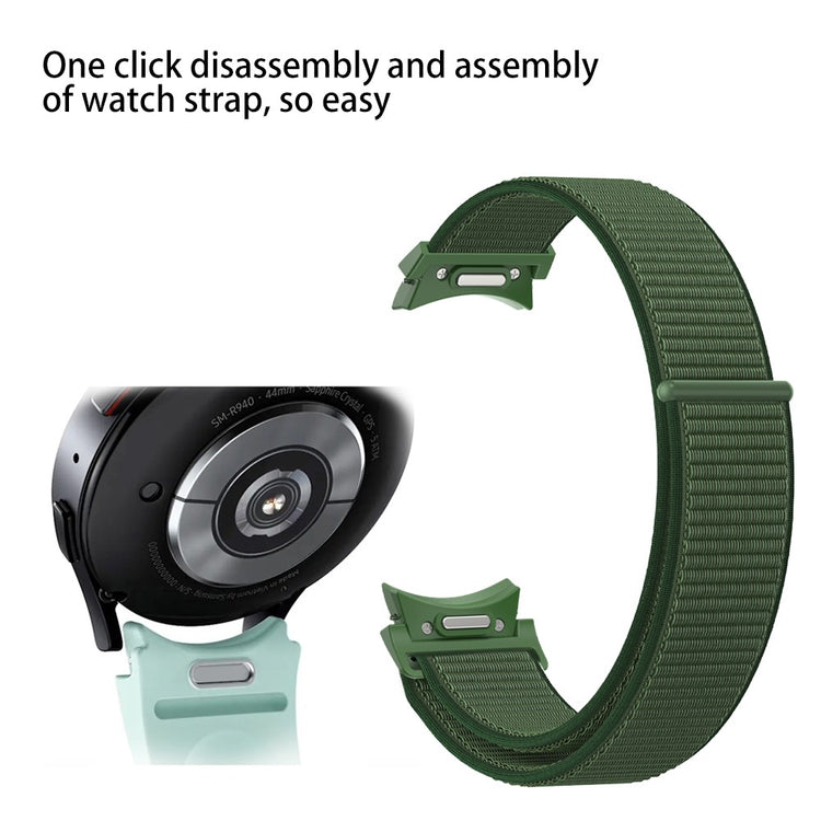 Helt Vildt Cool Nylon Universal Rem passer til Samsung Smartwatch - Grøn#serie_1