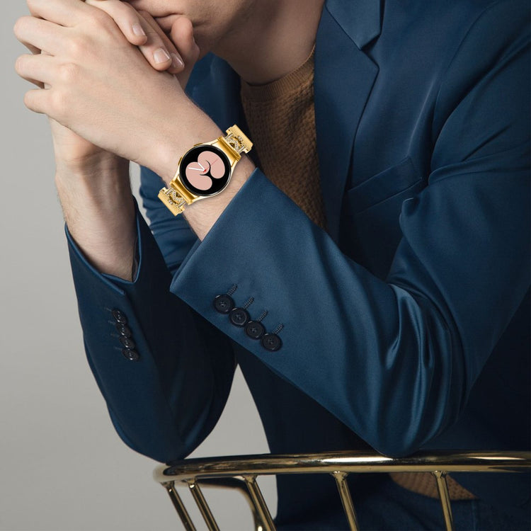 Samsung Galaxy Watch 6 / 6 Classic stainless steel strap with connector -  Gold#serie_1