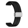 16mm silicone strap with silver buckle for Keep / Huawei / Timex watch