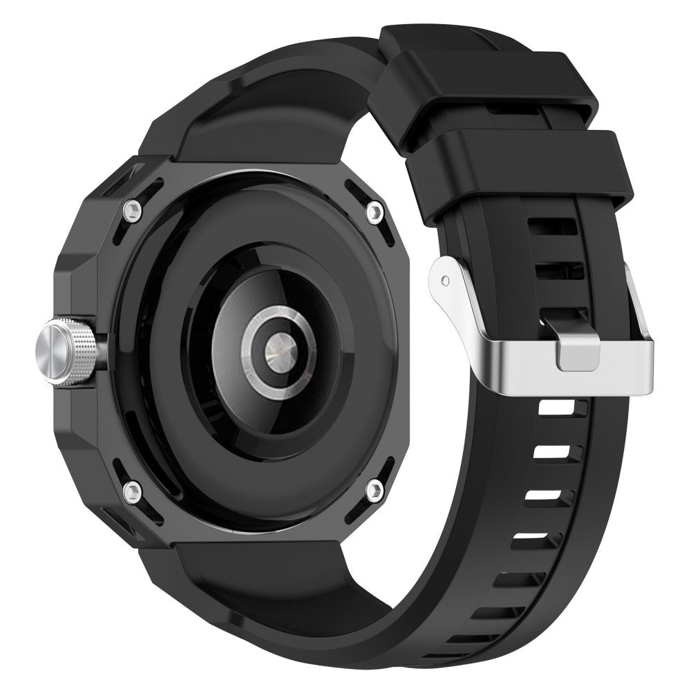 Rigtigt Fint Silikone Rem passer til Huawei Watch GT Cyber - Sort#serie_1