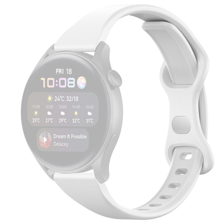 Superflot Silikone Universal Rem passer til Smartwatch - Hvid#serie_2