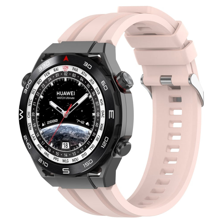 Meget Nydelig Silikone Universal Rem passer til Smartwatch - Pink#serie_9