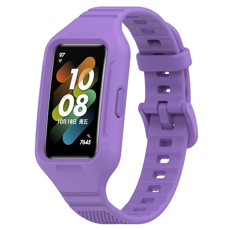 Helt Vildt Slidstærk Silikone Universal Rem passer til Smartwatch - Lilla#serie_1