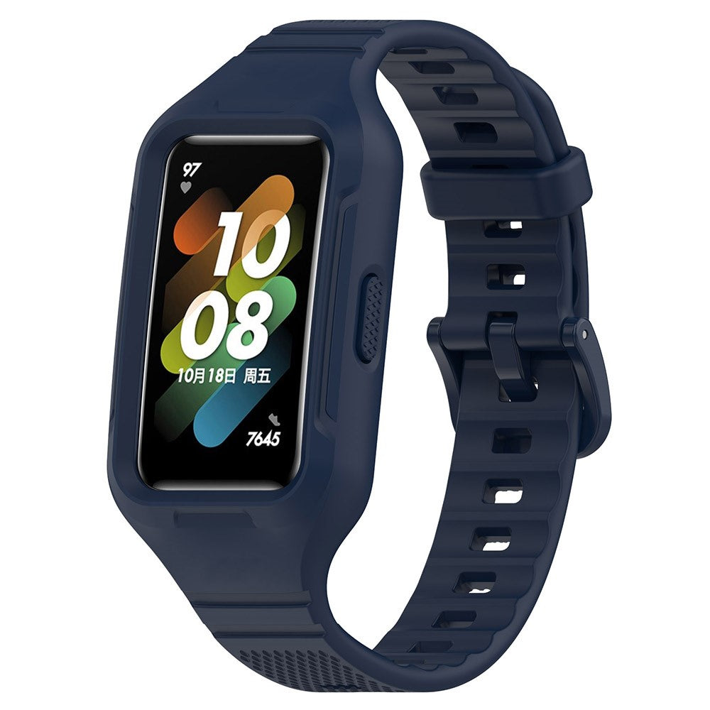 Helt Vildt Slidstærk Silikone Universal Rem passer til Smartwatch - Blå#serie_13