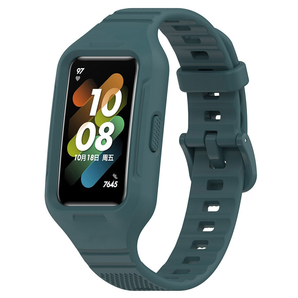 Helt Vildt Slidstærk Silikone Universal Rem passer til Smartwatch - Grøn#serie_14