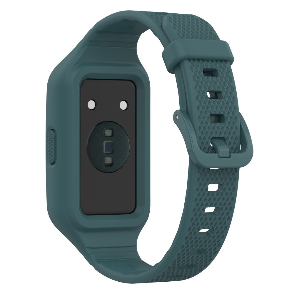 Helt Vildt Slidstærk Silikone Universal Rem passer til Smartwatch - Grøn#serie_14