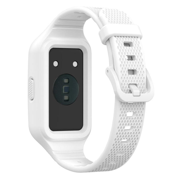 Helt Vildt Slidstærk Silikone Universal Rem passer til Smartwatch - Hvid#serie_2