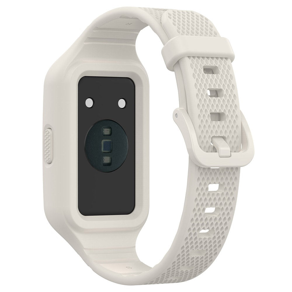 Helt Vildt Slidstærk Silikone Universal Rem passer til Smartwatch - Sølv#serie_4