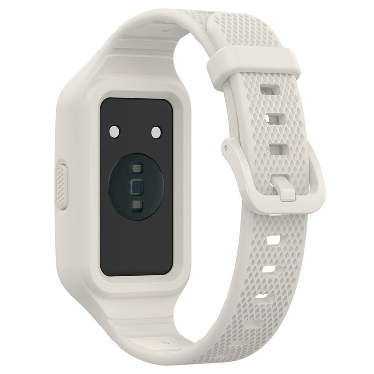 Helt Vildt Slidstærk Silikone Universal Rem passer til Smartwatch - Sølv#serie_4