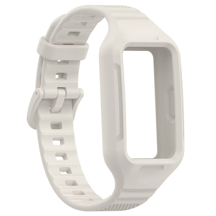 Helt Vildt Slidstærk Silikone Universal Rem passer til Smartwatch - Sølv#serie_4