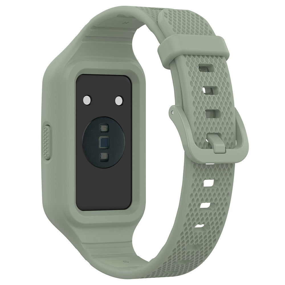 Helt Vildt Slidstærk Silikone Universal Rem passer til Smartwatch - Grøn#serie_5