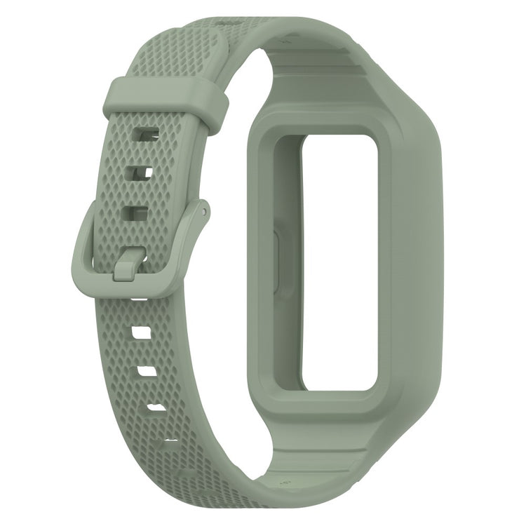Helt Vildt Slidstærk Silikone Universal Rem passer til Smartwatch - Grøn#serie_5