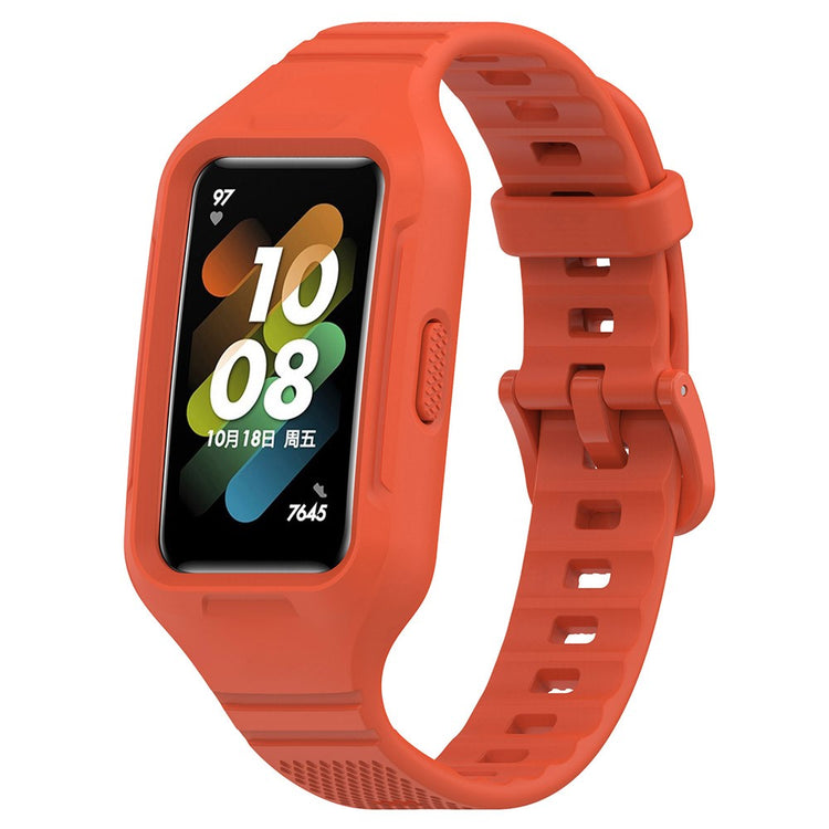 Helt Vildt Slidstærk Silikone Universal Rem passer til Smartwatch - Rød#serie_6