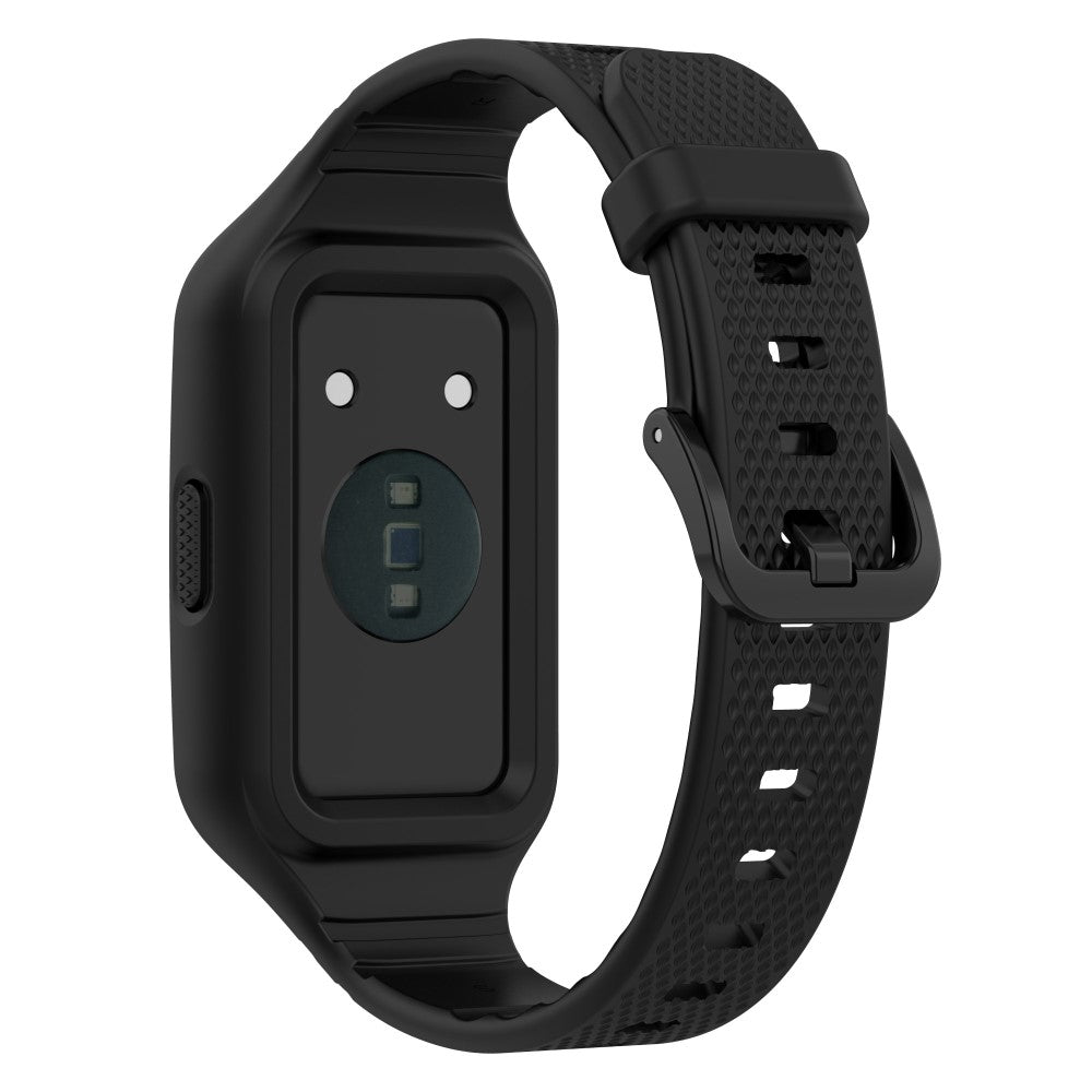Helt Vildt Slidstærk Silikone Universal Rem passer til Smartwatch - Sort#serie_7