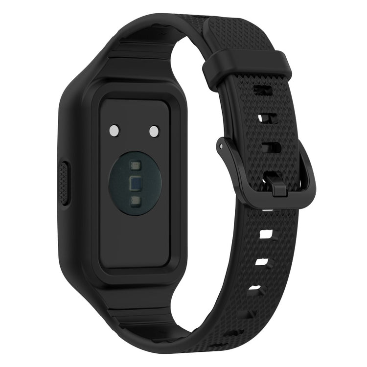 Helt Vildt Slidstærk Silikone Universal Rem passer til Smartwatch - Sort#serie_7
