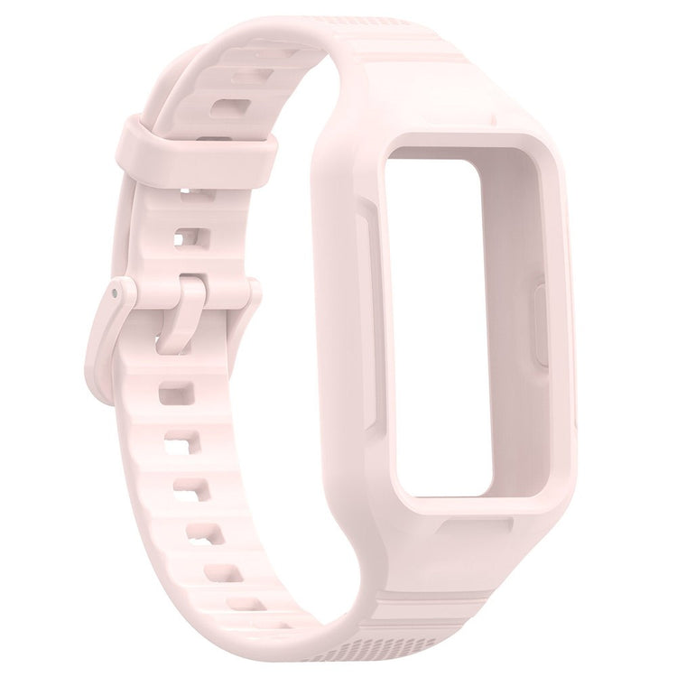 Helt Vildt Slidstærk Silikone Universal Rem passer til Smartwatch - Pink#serie_8