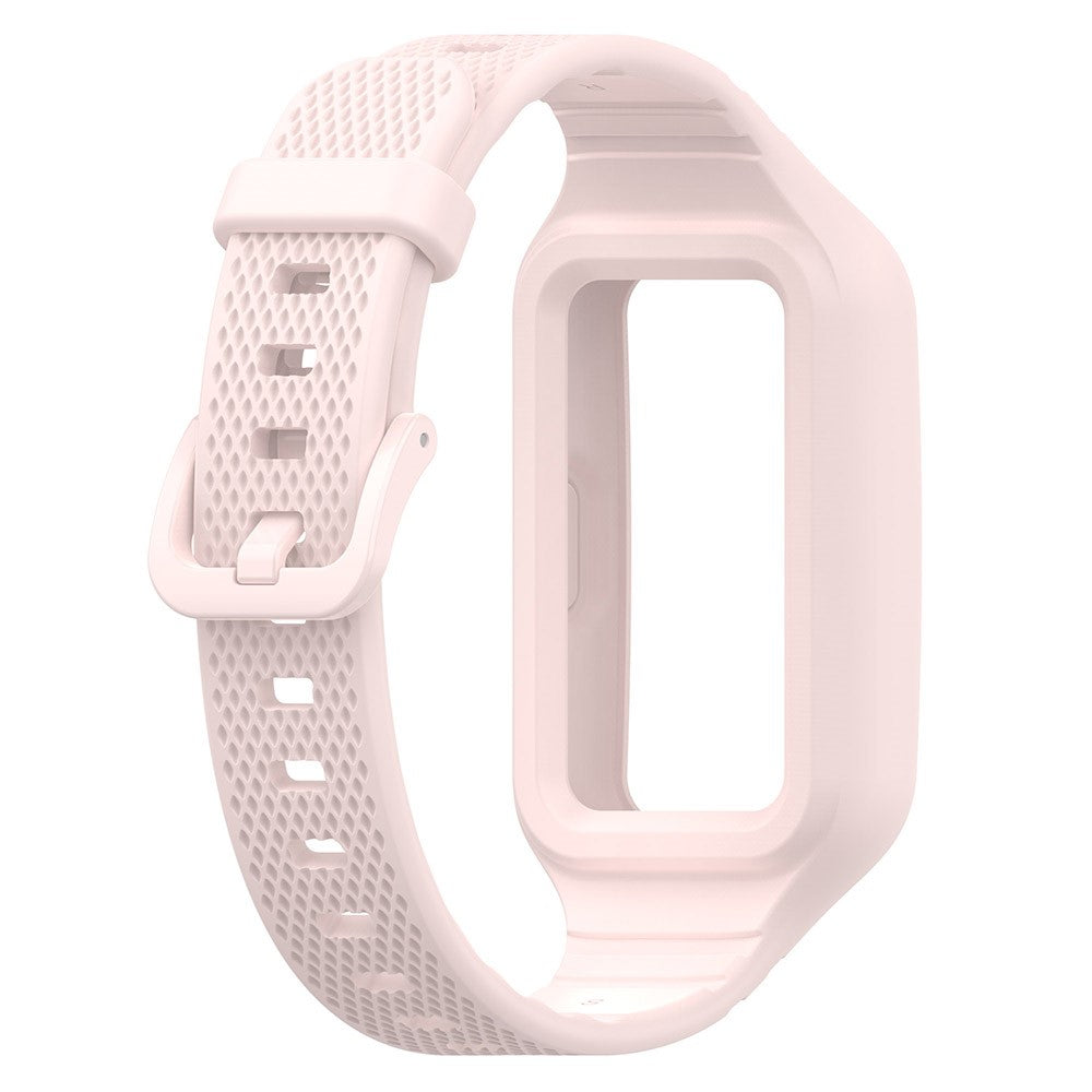 Helt Vildt Slidstærk Silikone Universal Rem passer til Smartwatch - Pink#serie_8