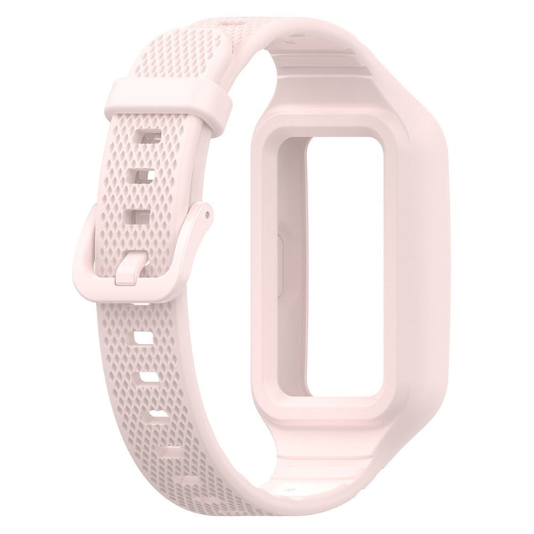 Helt Vildt Slidstærk Silikone Universal Rem passer til Smartwatch - Pink#serie_8