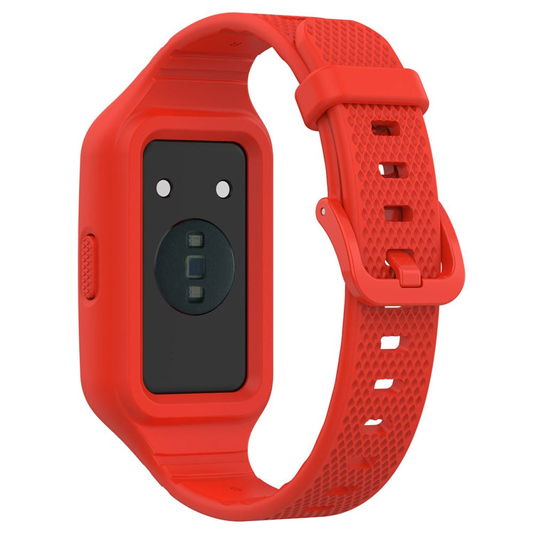 Helt Vildt Slidstærk Silikone Universal Rem passer til Smartwatch - Rød#serie_9