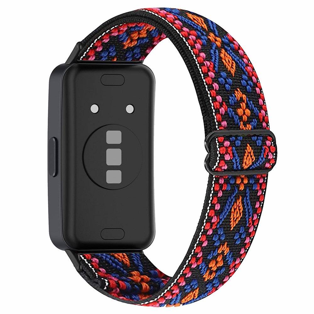 Super Holdbart Nylon Rem passer til Huawei Band 8 - Pink#serie_1