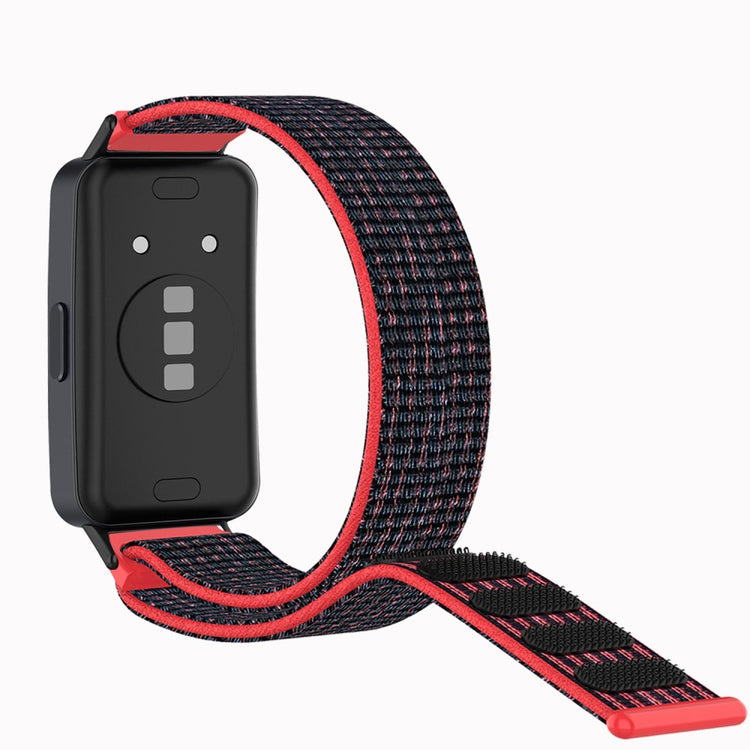 Super Fantastisk Nylon Rem passer til Huawei Band 8 - Rød#serie_1