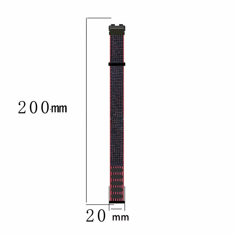 Super Fantastisk Nylon Rem passer til Huawei Band 8 - Pink#serie_2
