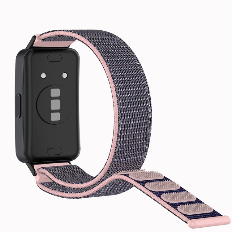 Super Fantastisk Nylon Rem passer til Huawei Band 8 - Pink#serie_2